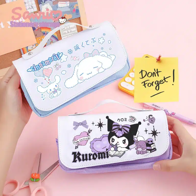 kf S69afb32c214540fa964855196a56b5dd2 Sanrio co branded anime cinnamoroll pen bag my melody cute girl stationery pen bag student large