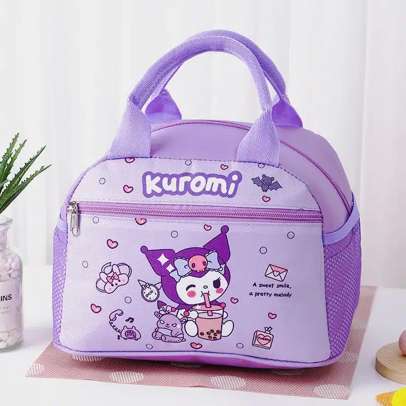 kf Scef97847d8da404db403ccb64239266fA Hello Kitty Sanrio Insulated Lunch Bag Kuromi Cinnamoroll Widened Aluminum Foil Material Bento Bag Waterproof